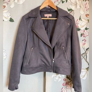 Philosophy Sueded Moto Jacket
